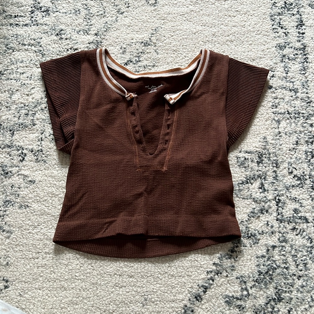 Urban Outfitters Brown Out From Under Top